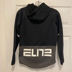 Nike Elite Basketball Full Zip Hoodie Youth Large Black/Gray